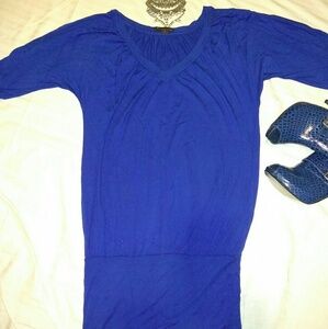 Beautiful royal long blue shirt or dress